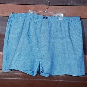 NWOT 5X Big Men's Different Touch Blue Check Boxer Shorts